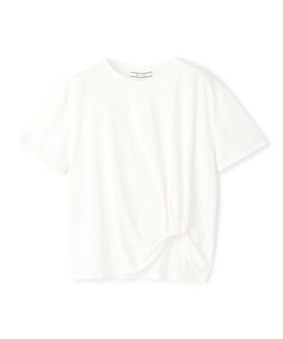 BEIGE， CERUSSITE / フォルムタック ドレープTシャツ White