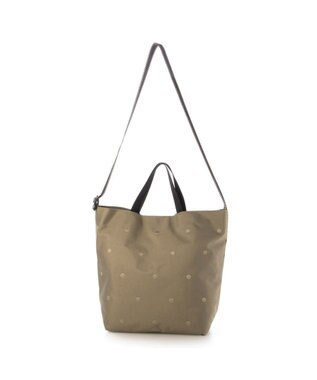 UNBILLION カシュカシュ cachecache / ドット刺繍ナイロン2wayショルダー ベージュ