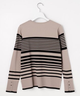 J.PRESS LADIES VIGODA ボーダー ニット モカ×ブラックボーダー系