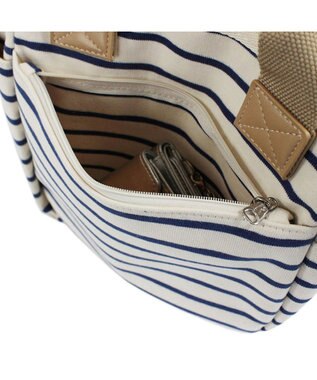 ROOTOTE 3082【ポケット充実】NA.デリ.2WAY.テンジク-C 01：アイボリー×ブルー