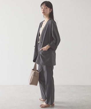 AMERICAN HOLIC 【予約】【マルチ機能】スリムスラックスパンツ Chacoal Gray