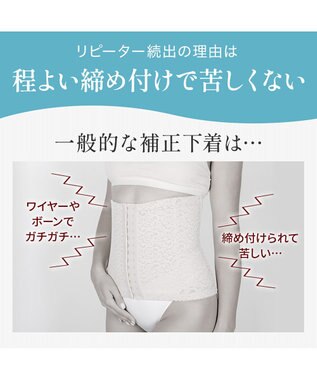 BRADELIS New York 【BRADELIS NewYork peace】きゅっとウエストバストアップシェイパー23 補正下着 ブラキャミ インクブルー