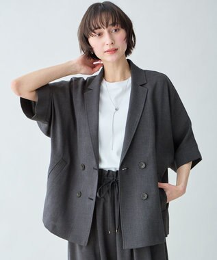 ANY L 【セットアップ対応】テックリネンツイードジャケット