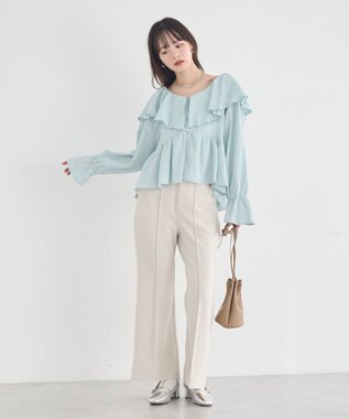 earth music&ecology 【予約】ベルトミュールパンプス シルバー