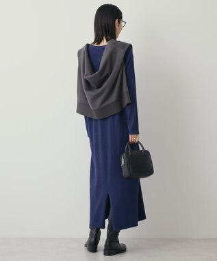 AMERICAN HOLIC バイパチリブヘンリーニットワンピース Navy