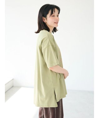 CRAFT STANDARD BOUTIQUE シルケット天竺　スクエアＰＴ　ＢＩＧ　Ｔｅｅ　Ｓ／Ｓ Light Khaki