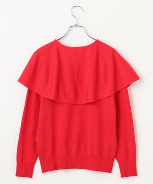 #Newans 【洗える】ケープカラープルオーバー レッド