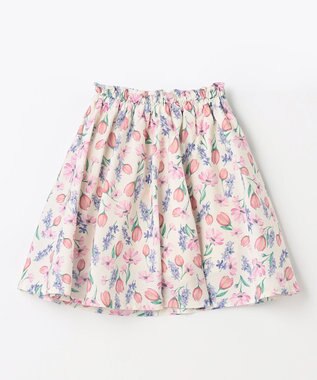 ANY KIDS 花柄 スカパン オフホワイト系花柄