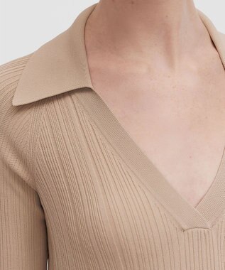 JOSEPH ニットプリッセ　ロングスリーブニット Powder