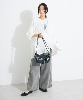 CRAFT STANDARD BOUTIQUE ラメ天竺フォトプリントTEE Off White