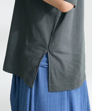 CRAFT STANDARD BOUTIQUE ラメ天竺フォトプリントTEE Charcoal Gray