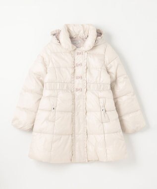 ANY KIDS 【洗濯機OK】中綿 Aライン コート ミルキーベージュ