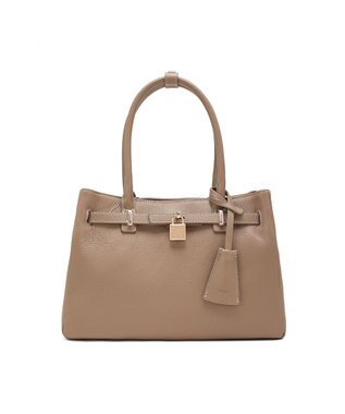 style code 【PADMA/パドマ】 キーチャーム付 本革ベルトデザインハンドバッグ