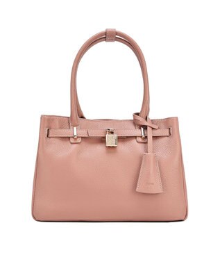 style code 【PADMA/パドマ】 キーチャーム付 本革ベルトデザインハンドバッグ