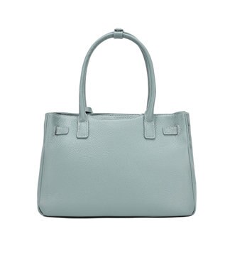 style code 【PADMA/パドマ】 キーチャーム付 本革ベルトデザインハンドバッグ サックス