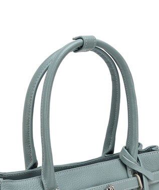 style code 【PADMA/パドマ】 キーチャーム付 本革ベルトデザインハンドバッグ サックス