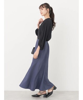 earth music&ecology パフスリーブカットソー Black