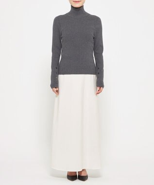 uncrave リブ ハイネックニット（uncrave STANDARD） チャコール