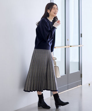 ANY L 【2SET】ニットセットアップ [WEB限定]ネイビー