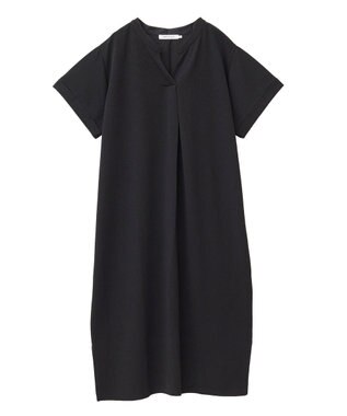 AMERICAN HOLIC ジョーゼット半袖タックワンピース Black