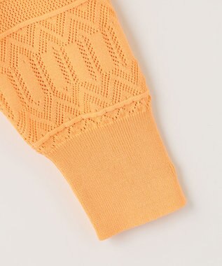 組曲 【2SET・WEB限定】編地ニット ツインセット ライトオレンジ系