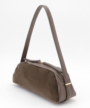 自由区 【SHIHOさん着用】ワイドコンビ バッグ モカ