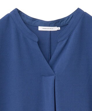 AMERICAN HOLIC ジョーゼット半袖タックワンピース Blue