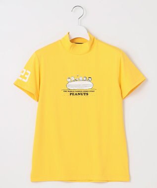23区GOLF 【PEANUTS】【WOMEN】スヌーピーコラボ モックネックシャツ イエロー系