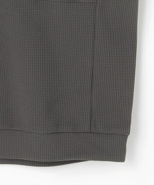 PW CIRCULUS 今が旬トップス！【ドライな肌触り / UV遮蔽率98.9% UVカット / ストレッチ】【MEN】ワッフルハーフジップトップス  ゴルフ グレー系