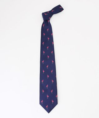 J.PRESS MEN 【JOKE TIE COLLECTION】フラミンゴ ネクタイ ブルー系8
