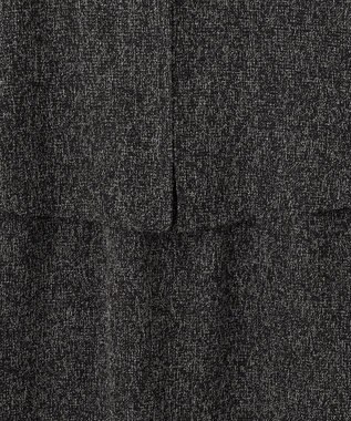 ANY SIS L 【洗える】ツイードコンビ ワンピース ブラック系