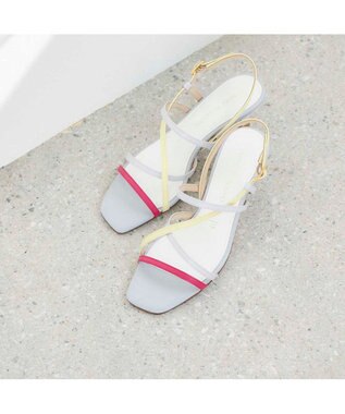 MODE ET JACOMO <MODE ET JACOMO>アシンメトリーストラップサンダル ミックス