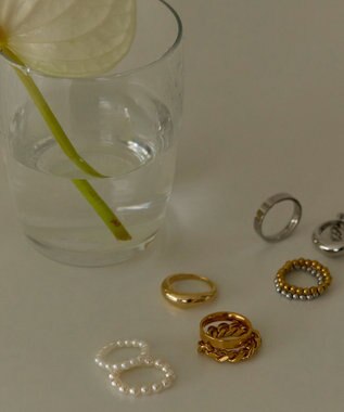Phoebe 【金属アレルギー対応】フラットリング　ゴールド ゴールド