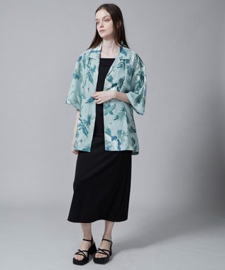 WEGO 【ユニセックス着用ITEM/MLサイズ展開】トロミアロハシャツ（S） サックス