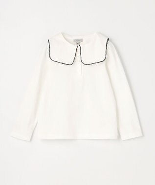 ANY KIDS セーラー襟付き 長袖 トップス オフホワイト