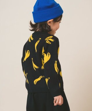 ami amie 【UNISEX】バナナプルオーバー85cm～130cm ブラック