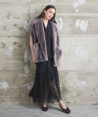 GRACE CONTINENTAL 【BLANCHA】ムートンジレ グレー