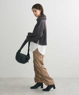 Green Parks ・ＥＬＥＮＣＡＲＥ　ＤＵＥ　スエードポンチハーフＺＩＰ Charcoal Gray