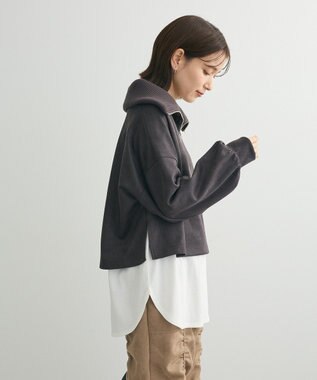 Green Parks ・ＥＬＥＮＣＡＲＥ　ＤＵＥ　スエードポンチハーフＺＩＰ Charcoal Gray