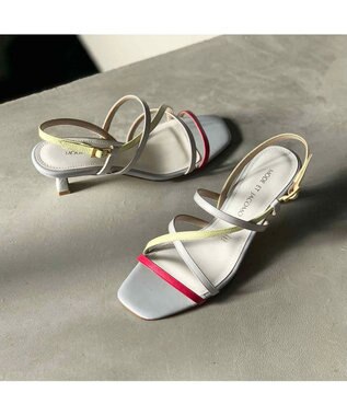 MODE ET JACOMO <MODE ET JACOMO>アシンメトリーストラップサンダル