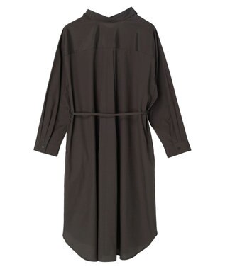 Green Parks ミドル丈シャツワンピースII Charcoal Gray