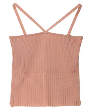 Green Parks ・swing by SET2点ニットカーデ&ニットキャミ Orange