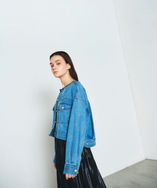 GRACE CONTINENTAL メタル釦デニムジャケット インディゴ