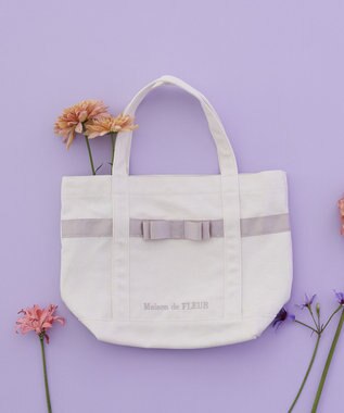 Maison de FLEUR マルチポケット帆布トートSバッグ