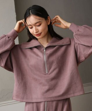 Green Parks ・ＥＬＥＮＣＡＲＥ　ＤＵＥ　スエードポンチハーフＺＩＰ Pink