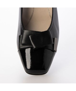 Riz raffinee <Riz raffinee>モチーフリボンパンプス ブラック