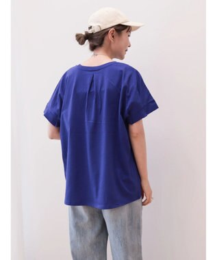 AMERICAN HOLIC 接触冷感袖タックカットプルオーバー Purple