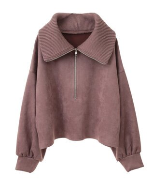 Green Parks ・ＥＬＥＮＣＡＲＥ　ＤＵＥ　スエードポンチハーフＺＩＰ Pink