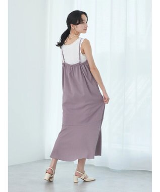 earth music&ecology ＳＥＴ２点カシュクールプルオーバー＋ワンピース Pink