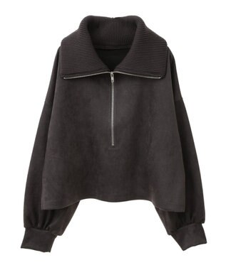 Green Parks ・ＥＬＥＮＣＡＲＥ　ＤＵＥ　スエードポンチハーフＺＩＰ Charcoal Gray